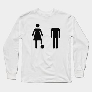 His Head = My Football - Graphic Unisex Long Sleeve T-Shirt